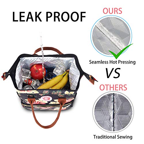 image for BRINCH Lunch Bag Insulated Lunch Box Leak Proof High Temperature Resis