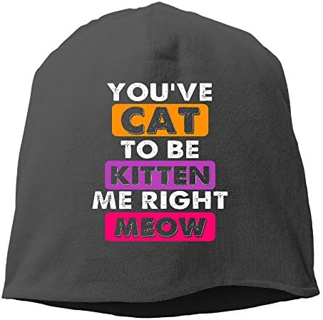 You Cat To Be Kitten Me Right Meow Fashion Unisex Street Hats Knitted Hat