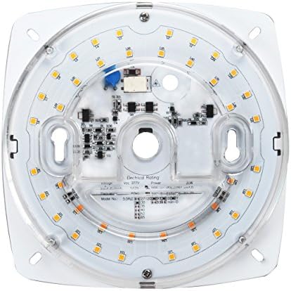 Silverlite 277V Non Dimmable LED Retrofit Kit Light Engine for Commercial Lighting Ceiling Flush,Ceiling Fan Light,Pendant,Lantern,5.5",23W,3000K,2000LM,CRI80,6.73" Corner to Corner