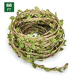66 Feet Artificial Vine Fake Foliage Leaf Plant Garland Rustic Jungle Vines Wedding Home Decor