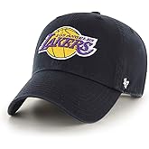 47 Brand NBA Unisex Basketball Team Alternate Primary Logo Clean Up Adjustable Cap Dad Hat Adult One Size Fits All