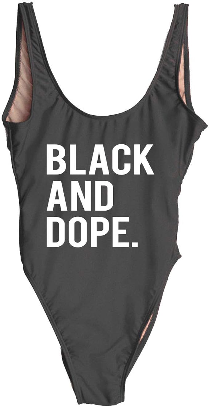 black backless one piece swimsuit