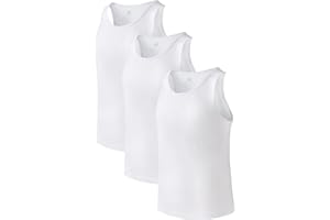 DAVID ARCHY Men's Tank Top Bamboo Rayon Undershirts Tank Shirt Moisture-Wicking A-Shirt for Men, 3 or 5 Pack