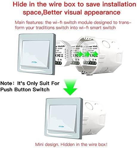 DIY Smart WiFi Light LED Dimmer Switch Smart LifeTuya APP Remote Control 12 Way SwitchWorks with Alexa Echo Google Home