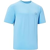 UVSAI Men’s UPF 50+ Short Sleeve Shirt Permanent UV Sun Protection Performance Hiking Fishing T-Shirts