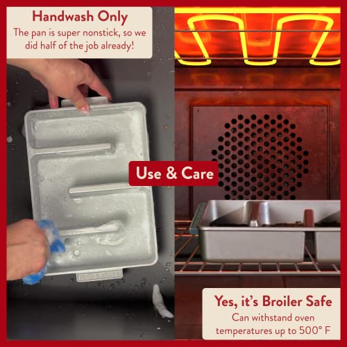 Baker's Edge Brownie Pan The Original All Edges Brownie Pan for