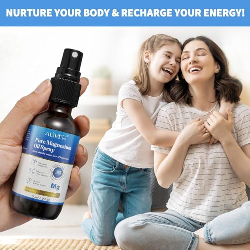 Magnesium Oil Spray, MagnesiummSpray for Sleep and Anxiety-100% Pure & Natural, Gluten Free,Non-GMO Magnesium Spray for Feet, Magical Topical Magnesium Body-2.02 fl oz