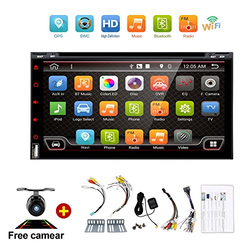 Navigation Seller - 2 Din Android 6.0 Quad-Core 7inch Full-Touch Car PC Tablet double 2din Audio GPS Navigation Car Stereo Radio With DVD mp3 Player Bluetooth wifi mirror link DAB