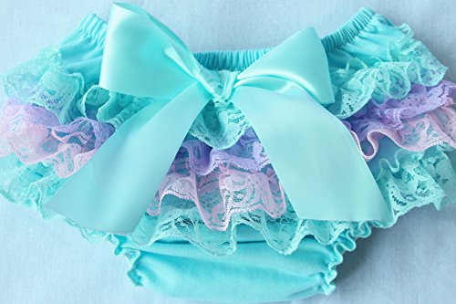 image for QandSweat Baby Girl Bloomer Diaper Cover Toddlers Cute Lace Design Blo