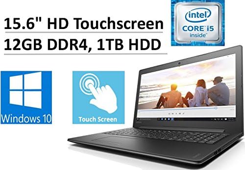 2017 New Flagship Lenovo Ideapad 15.6" HD WLED-Backlit Touchscreen Business Laptop, Intel Dual-Core i5-7200U 2.5GHz, 12GB DDR4, 1TB HDD, Intel HD 620 Graphics, DVDRW, WLAN, HDMI, Bluetooth, Windows 10