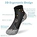 AIKER Running Socks,Anti-Blister Athletic Socks,Moisture-Wicking and Breathable Mens Ankle Socks,Anti-Odor Women Socks,Cushion Padding with Cool Max Fabric for Shoes Size 7-12(2Pairs)