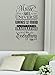 Wall Decor Plus More WDPM3361 Music Gives Life to Everything Wall Decal Sticker Quote Lettering Art, 23x14-Inch, Black