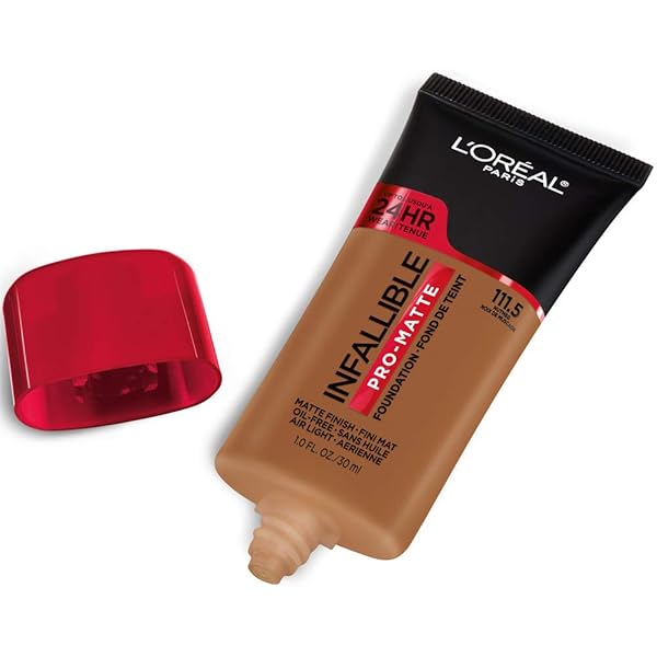 L’OREAL PARIS COSMETICS MAKEUP INFALLIBLE PRO-MATTE LIQUID LONGWEAR FOUNDATION, NUTMEG, 1 FL OZ