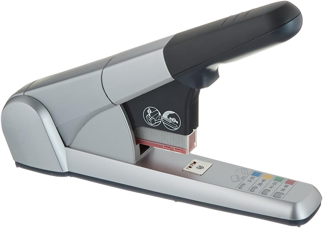 Rapid 02892 Heavy Duty Cartridge Stapler, 80 Sheet Capacity, Silver : Desk Staplers : Office Products