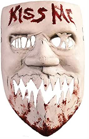 Amazon.com: Trick Or Treat Studios The Purge Kiss Me Mask: Clothing