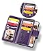 FLYEE iPhone 8 Case, iPhone 7 Wallet Case, 9 Card Slot PU Leather Magnetic Protective Cover with Mirror and Detachable Wrist Strap for iPhone7 iPhone8 4.7 Inch Purple