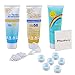 3-Pack LEAK-PROOF 9.7oz Secret Beverage Flask Containers Hidden Sunscreen Bottles - 30 Leak-Proof Seals - 6 FREE Resealable Water Bottle Caps (Original Design)