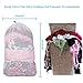 Commercial Large Mesh Laundry Bag (2 Mesh Available), Wanapure 2 Pack Heavy Duty Drawstring Bag with Cord lock and White Sturdy Thicker Mesh Material for Factories, College, Dorm, Storage (24''x 36'')