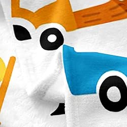Feelyou Construction Car Flannel Fleece Blanket
