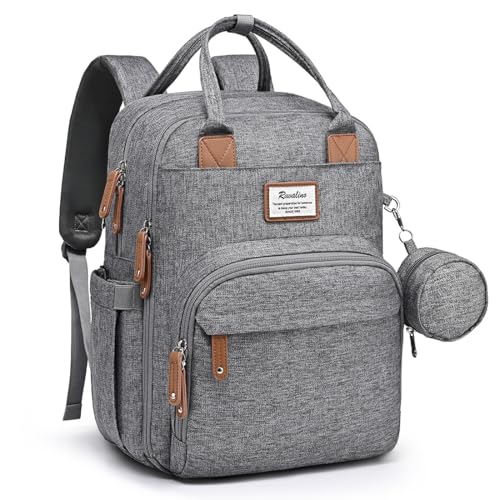 Diaper Bag Backpack RUVALINO Large Multifunction Travel Back Pack Maternity Baby Nappy Changing Bags