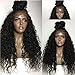 200 density Synthetic Lace Front Wigs for Black Women Heat Resistant Japan Fiber Curly Wave with Baby Hair