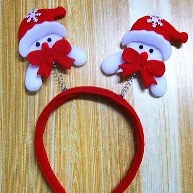 Christmas Luminous LED Glowing Double Santa Claus Snowman Deer Bear Cartoon Hairpin Headband Headdress New Year Children Gifts