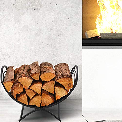 Firewood Log Racks Folding Lumber Carrier Wood Storage Heavy Duty Fireplace Brackets for Indoor Outdoor