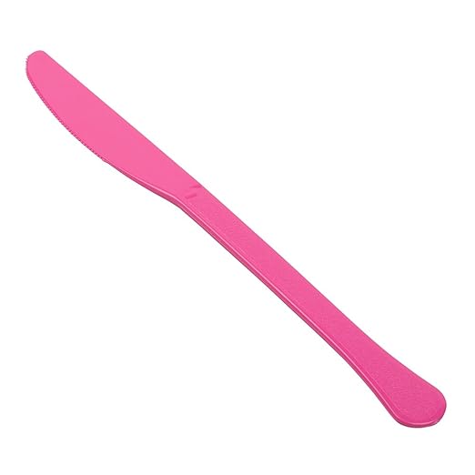 Amazon.com: JAM PAPER Premium Utensils Party Pack - Plastic Knives - Fuchsia Hot Pink - 48 Disposable Knives/Pack: Kitchen & Dining
