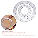Heavy Duty Aluminium Rotating Lazy Susan Turntable Kitchen Base Turn Dining Table Round Rolling Display Rack Rotary Bearing Swivel Plate for Heavy Loads (4 inch)