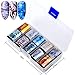 30 Color Nail Foil Transfer Sticker, Kalolary Holographic Nail Art Stickers Tips Wraps Foil Transfer Adhesive Glitters Acrylic DIY Decoration (3 Box/30pcs)