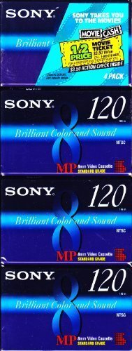 Sony 8mm MP Video Cassette - 120 Min. (4 Pack)