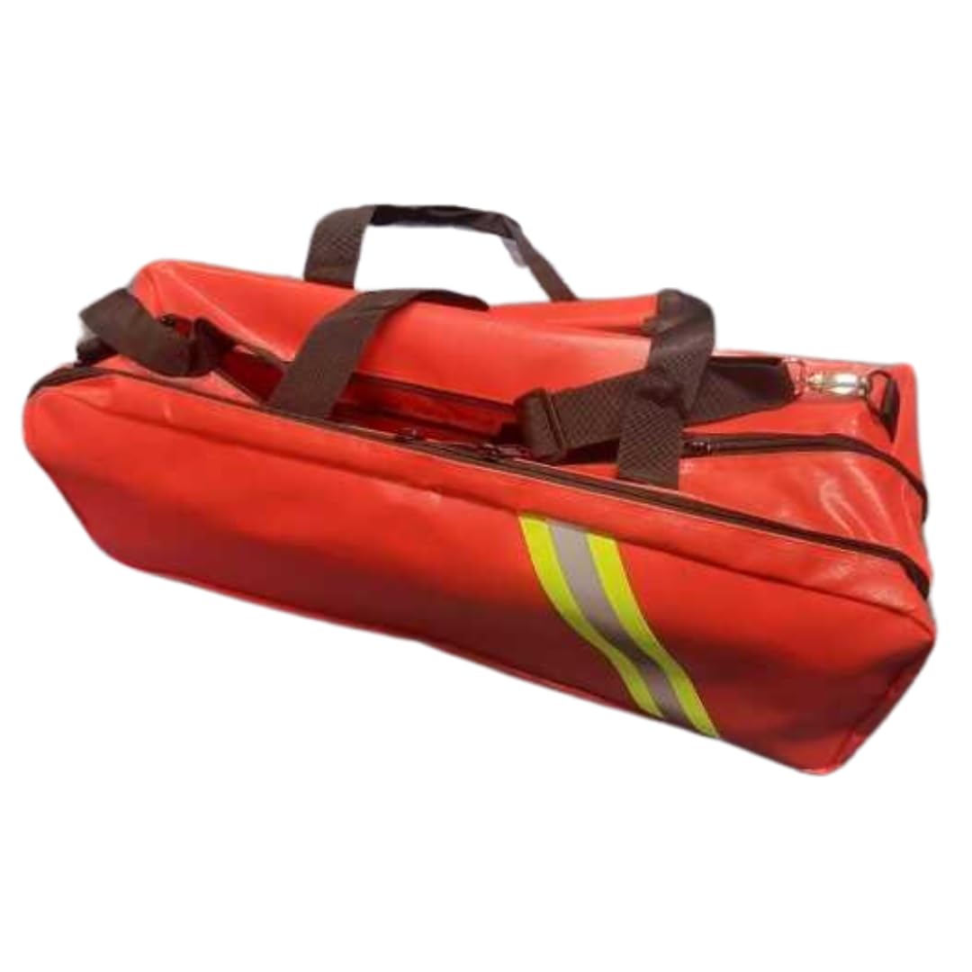 The Oxygen Store Oxygen Barrel Bag Paramedic Oxygen | for First Aid/First Responders/Emergency Use | Medical Cylinder Storage Bag (Empty) | Extra Storage Pouches (red) Durabag Wipe Down