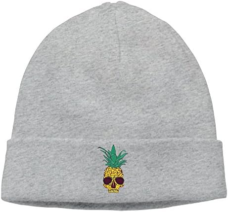 WEIYIfashion Cotton Pineapple Skull With Sunglass Unisex Watch Cap Beanies