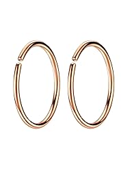 Rose Gold Small Hoop Earrings for Cartilage
