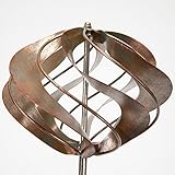 Bits and Pieces - Mini Orb Wind Spinner Garden Stake - Small Wind Sculpture for Your Garden, Lawn or Patio - Whirligig Made of Durable Iron - Kinetic Wind Mill