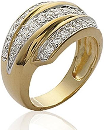 ISADY - Lura Gold - Women's Ring - 750/000 (18 Carat) Gold - Cubic Zirconia Clear