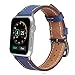 V-Moro Compatible with Single Tour Leather Bands for 42mm 44mm Apple Watch Series 4/3/2/1 (Navy Blue, 42mm)