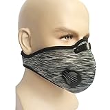Dustproof Mask, MoHo Activated Carbon Filtration Dust Mask Training Cycling Half Face Mask filter Dust Exhaust Gas, Anti Pollen Allergy PM 2.5 for Outdoor Activities