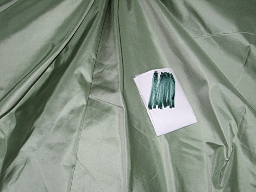 SILK TAFFETA FABRIC Mint Green with Ivory Shot colour 54" By the yard Hobbies Home decor Sewing Fashion Doll Dress Furnishing Interior