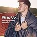 SORISON Large, Ultra Warm, Puffy Camping Blanket, Hammock Top Quilt and Stadium Blanket for Cold Weather, Weatherproof, Down Alternative