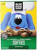 Blue Dog Bakery Natural Soft Dog Treats, Peanut Butter Flavor Softies, 10 Ounce (Pack of 6)
