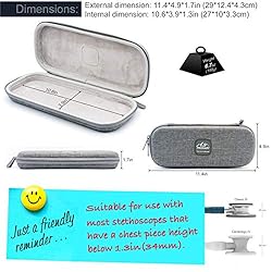 PROHAPI Hard Stethoscope Case, Lightweight Thin