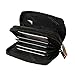 Alpine Swiss Womens Accordion Organizer Wallet Leather Credit Card Case ID,Black,One Size