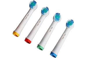 Fydun 4-Pack Electric Toothbrush Replacement Heads for Efficient Removal - for EB17-X, Rounded Bristles for Gentle Oral Care