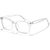 Cyxus Clear Blue Light Filter Glasses for Men Women Screen Computer Gaming Glasses UV Blocking Eyeglasses Square Frame Interc