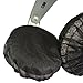Geekria 100 Pairs Disposable Headphones Ear Cover for Large Over-Ear Headset Earcup, Stretchable Sanitary Ear Pads Cover, Hygienic Ear Cushion Protector (L/Black)