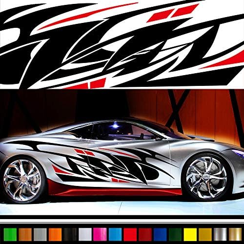 トライバル2色カーステッカーda24 お得 色変更可 上質本格バイナルグラフィック 超ワイドタイプ 限定品 ワイルドスピード 車用 系デカール Genesis
