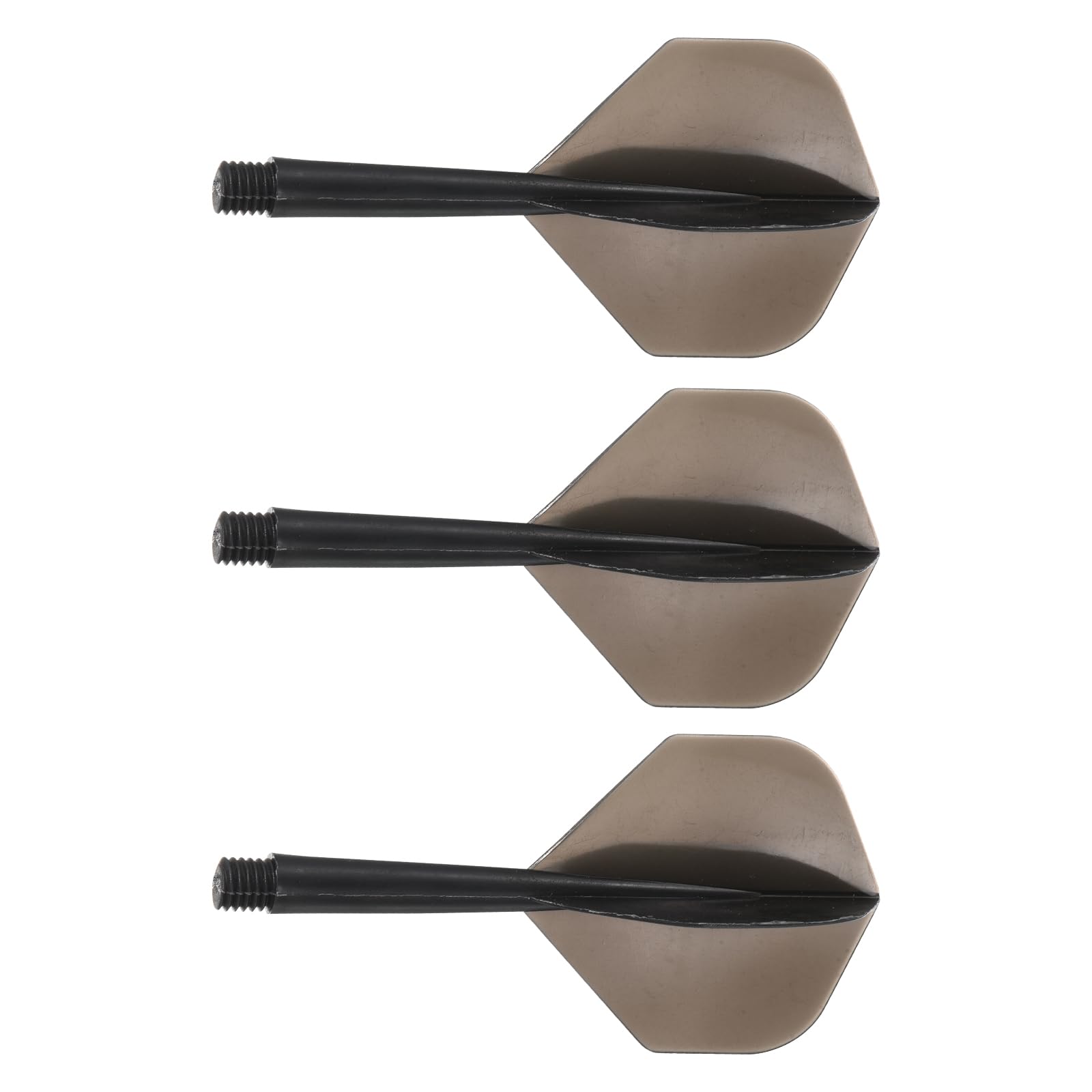 M METERXITY 3 Pack Integrated Dart Shaft and Flights-Screw In-one Dart Accessories, Plastic Anti-Fall, Apply to Soft Tip Darts and Steel Tip Darts (4BA, Black)