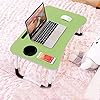Laptop-Bed-TablePortable-Lap-DeskNotebook-Stand-Reading-HolderNotebook-Table-Dorm-Desk-with-Foldable-Legs-Cup-Slotfor-Eating-BreakfastReadingWatching-Movie-on-BedSofa60-x-40cmGreen Laptop Bed Table,Portable Lap Desk,Notebook Stand Reading Holder,Notebook Table Dorm Desk with Foldable Legs & Cup Slot…