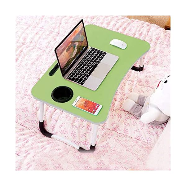 Laptop-Bed-TablePortable-Lap-DeskNotebook-Stand-Reading-HolderNotebook-Table-Dorm-Desk-with-Foldable-Legs-Cup-Slotfor-Eating-BreakfastReadingWatching-Movie-on-BedSofa60-x-40cmGreen Laptop Bed Table,Portable Lap Desk,Notebook Stand Reading Holder,Notebook Table Dorm Desk with Foldable Legs & Cup Slot…
